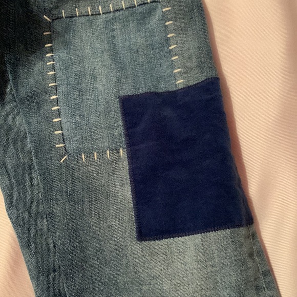 Pilcro and Anthropologie Slim Boyfriend Patchwork Jeans, size 26 - Picture 16 of 16